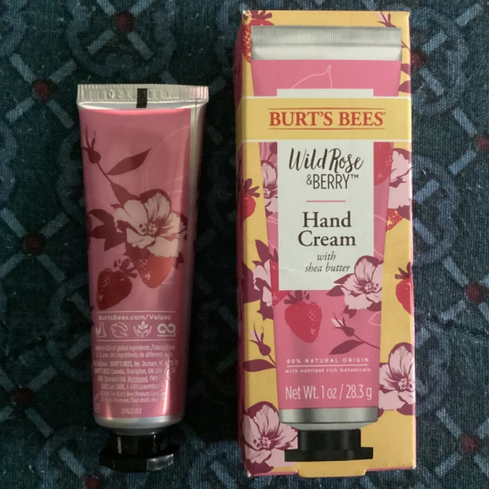 Burt’s Bees Wild Rose & Berry Hand Cream with Shea Butter 1 oz/28.3 g